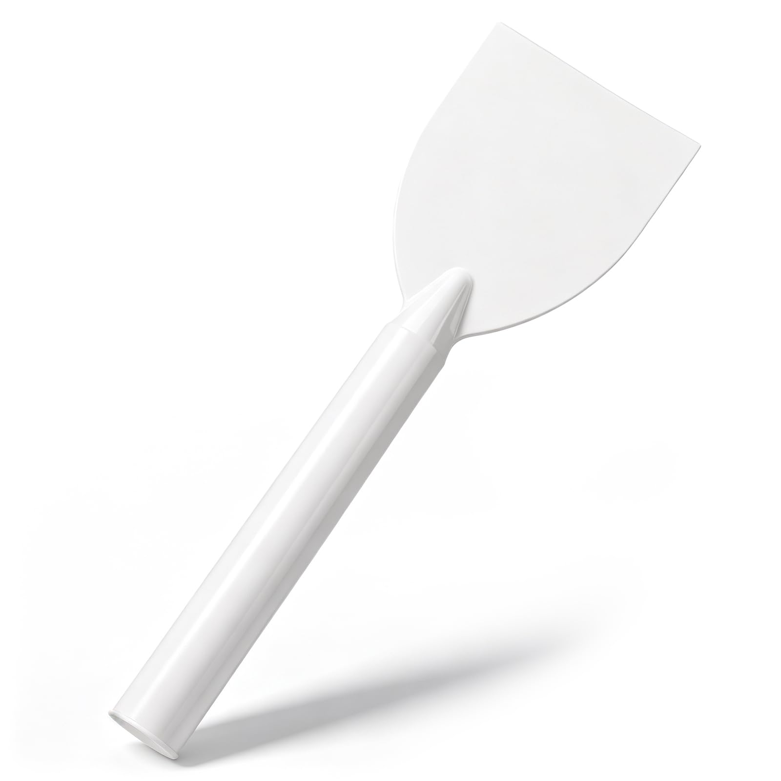Lothee 5'' Plastic Drywall Knife with Extra Long Handle Flexible, White
