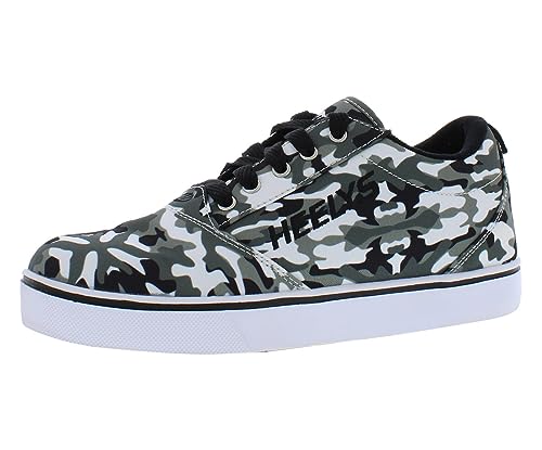HEELYS Boy's Pro 20 Prints (Little Kid/Big Kid/Adult) Charcoal/Grey/Camo Men's 7 M
