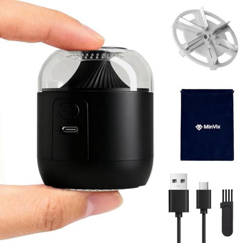 MinVix® Bobble Remover for Clothes, Portable Rechargeable Lint Remover, Electric Fabric Shaver, Debobbler Clothes Shaver, Fuzz/Fluff/Pilling Defuzzer Defluffer for Wool Jumper, Knitwear, Sweaters,Sofa