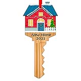 FLYAB First Christmas in Our New Home 2021 Ornaments Key-Shape New Home 2021 Christmas Tree...