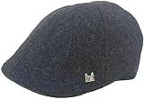 Headchange Econo Wool Blend 6 Panel Ivy Cap Duck Bill Scally Newsboy Driver Hat (Solid Grey, 7 3/8)