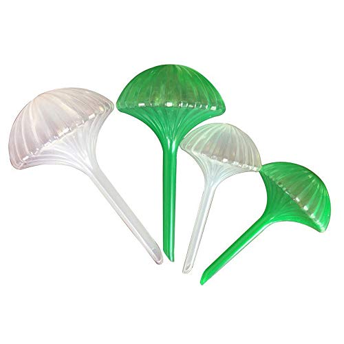 EOPER 4 Pieces Umbrella Shape Plant Self Watering Device Drip Irrigation Garden Plastic Watering Equipment for Home