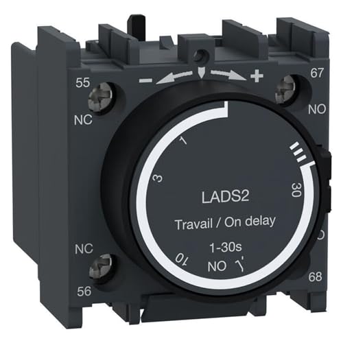 Module de temporisation de contacteur LADS2 à retardement réglable 1 à 30 secondes