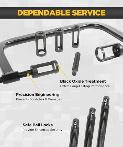 QZQUFJ 12 Stück Ventilfederspanner Werkzeug Kit, Federspanner, Ventilfederspanner, Eine Geschmiedete Stahlstruktur Annehmen, Ventilfederkompressor-Entferner, für Kfz Auto Motorrad Autos Vans