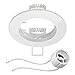 Produktbild ledscom.de Deckeneinbaurahmen Circ Aluminium Einbaurahmen weiß (LED/Halogen/GU10/MR16/PAR16/50mm) inkl. GU10 Fassung