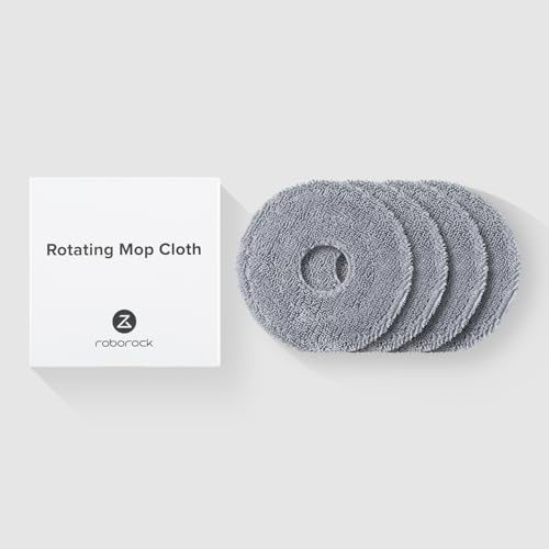 roborock 4 Pack Microfiber Mop Cloths Qrevo CurvX Robot Vacuum, Mop Pad Replacement Accessories by roborock - Used condition - Image 6