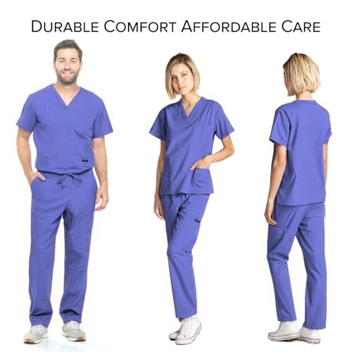 Image of Dagacci Scrubs Medical Uniform Women and Men Scrubs Shirts and Tops