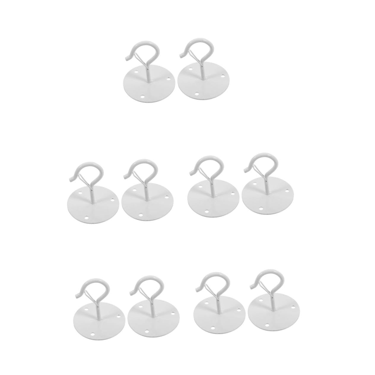 ibasenice 5 Ensembles Crochet Anti-chute Crochets Pour Plantes Suspendues En Plein Air Crochets Extérieurs Hooks De Plante En Plein Air Crochet De Plante Acier Carbone Blanche 2 Pièces * 5