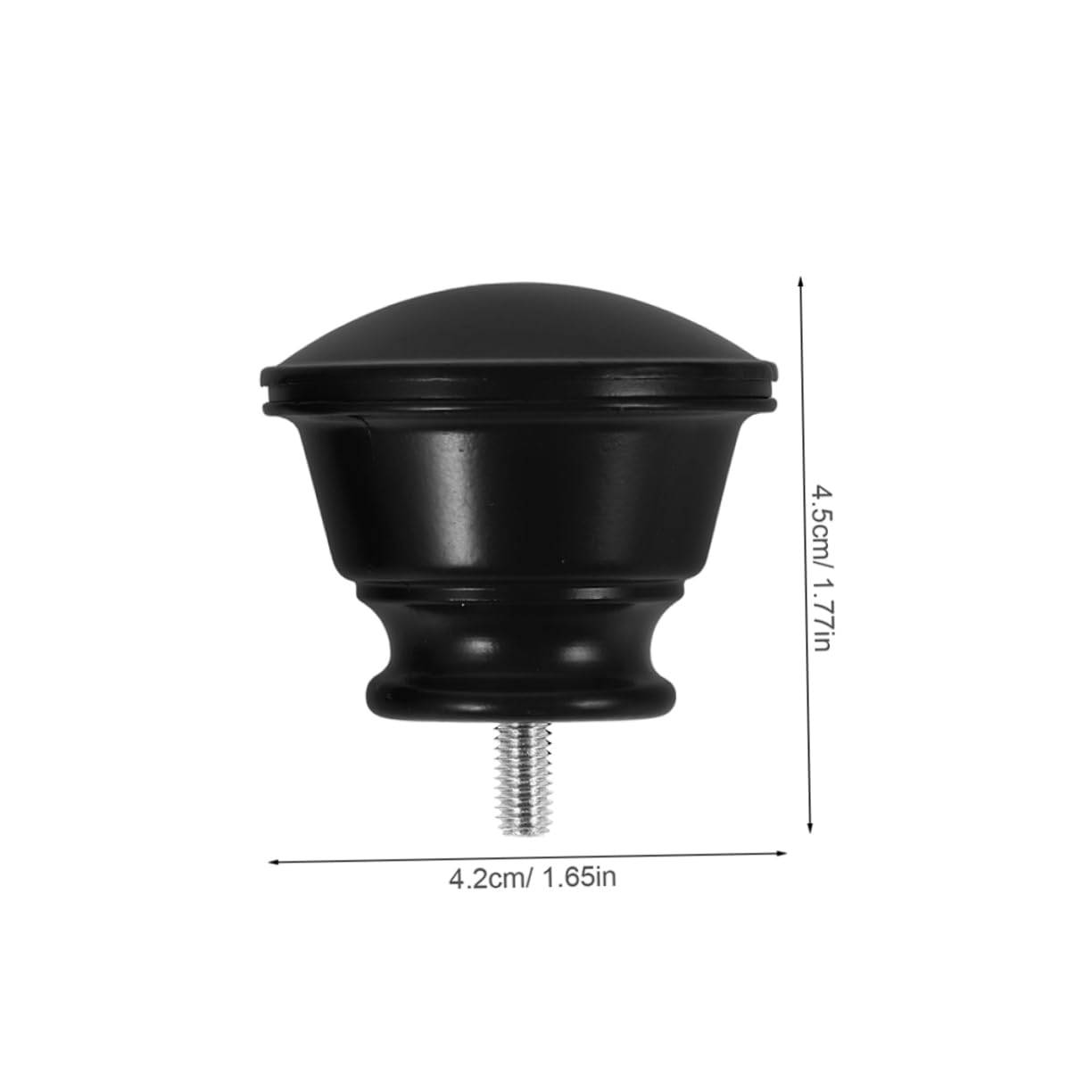 Cabilock 4pcs Decorative Curtain Rod Finials Stylish End Caps for Rods Elegant Curtain Accessories for Home or Office Easy Installation Stable Support Versatile Design