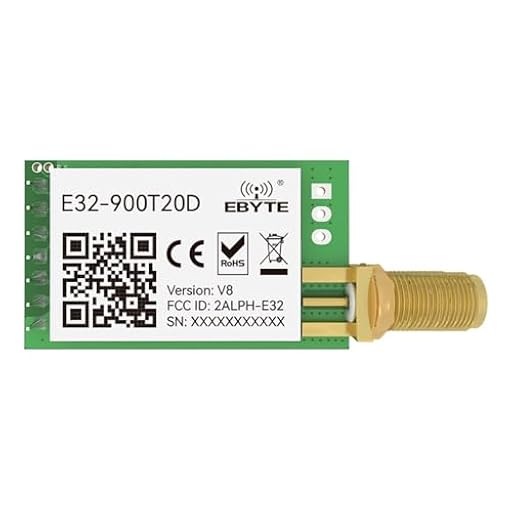 EBYTE LoRa Módulo Inalámbrico 868MHz 915MHz 20dBm 5.5km E32-900T20D 5.5km Puerto Serie Transceptor Transmisor Receptor RF | Ya disponible en tu tienda friki favorita! En mundofriki.es! EBYTE LoRa Módulo Inalámbrico 868MHz 915MHz 20dBm 5.5km E32-900T20D 5.5km Puerto Serie Transceptor Transmisor Receptor RF | Ya disponible en tu tienda friki favorita! En mundofriki.es!