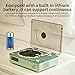 Portable CD Player Boombox with Bluetooth, 40mm Speakers, LCD Display, USB Port, SD Card Slot