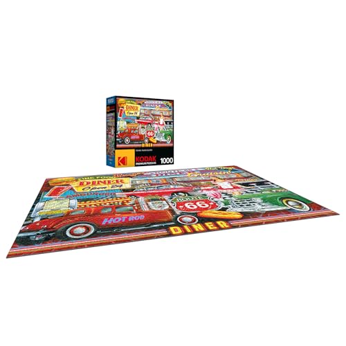 RoseArt - Kodak Premium - 50's Diner - 1000 Piece Jigsaw Puzzle for Adults by RoseArt - Image 6