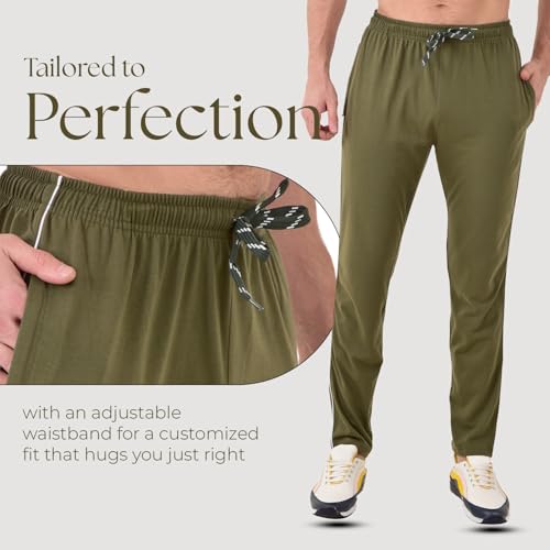Image of Cotton Track Pant for Men | Lower for Man | Comfortable Lower Men with Zip Pocket for Gym, Sports & Casual Wear