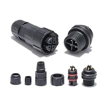 M16 IP68 Waterproof Connector, 4 Pin Front Nut Panel-Mount for Outdoor Communication, Telecom Installers