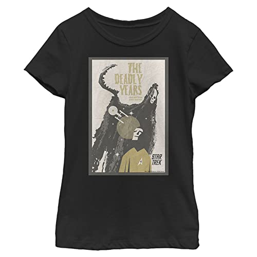 T-shirt Star Trek Original Series vêtement fille manches courtes noir