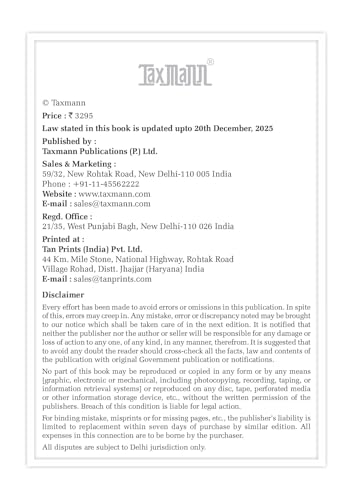 Image of Taxmann's Company Law Manual - Comprehensive Single-desk Reference that Presents the Companies Act 2013 with its Complete Rules | Standards | Exemptions | Circulars | Procedural Framework