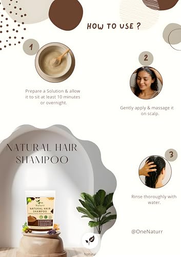 Image of Natural hair Shampoo for prevents hair fall & Anti-dandruff, And helps in hair growth Ayurvedic herbal shampoo powder nourieshes the hair & makes it Soft & Shiny (200g)