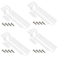 UPTTHOW Universal-Türschieber für Kühlschrank und Gefrierschrank, mit Barckets und Clips, 4 Stück