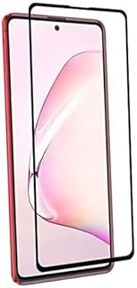 شاشة حماية من الزجاج المقوى بالكامل بحافة سوداء ثلاثية الأبعاد ومقاومة للخدش لموبايل سامسونج جالكسي اس 10 لايت - شفاف