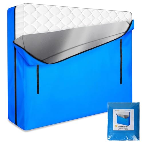 ANALIM Mattress Bags for Moving and Storage, Zippered Mattress Storage Bag with 8 Strong Carrying Handles, Cover Moving Supplies Reusable Mattress Protector (Cali King)