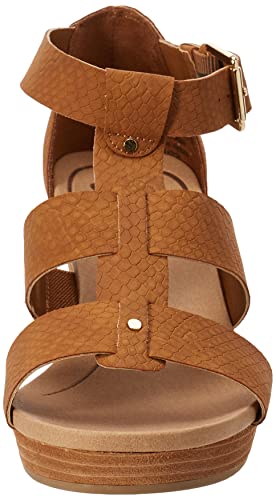 Dr. Scholl's Shoes Women's Barton Wedge Platform Sandal,Saddle Snake Print,9 #TOP1