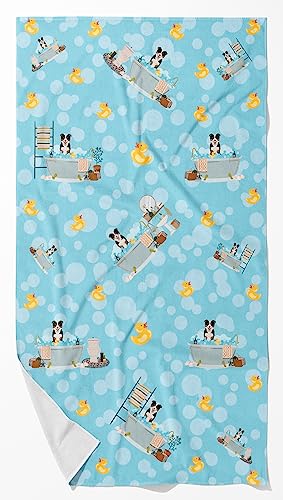 Caroline's Treasures WDK5524BTLG Tricolor Border Collie Bath Towel Large