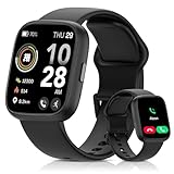 Smart Watch for Men Women, Bluetooth Calling, 1.83' HD Touch Screen Fitness Tracker, 100+ Sports Modes, DIY Dial, Sleep Steps Monitor, IP68 Waterproof, Compatible with Android & iOS
