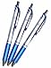 Pentel Energel Deluxe RTX Retractable Liquid Gel Pen, 0.5mm, Fine Line, Needle Tip, Blue Ink-value Set of 3(with Values Japan Original Discription of Goods)