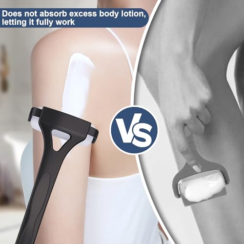 Lotion Applicator for Back, Back Lotion Applicator for Women, Elderly with 3PCS Replacement Foam Rollers, 18.31\'\' Back Sunscreen Applicator, Apply Skin Moisturizer, Cream, Ointment, Oil, Self Tanner