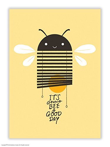 Carte postale humoristique humoristique « Bee A Good Day »