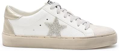 Mi.iM Gaby Women's Star Sneakers - Snake Print Suede Lace-Up Shoes