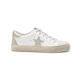 Mi.iM Gaby Women's Star Sneakers - Snake Print Suede Lace-Up Fashion Shoes with Rubber Sole