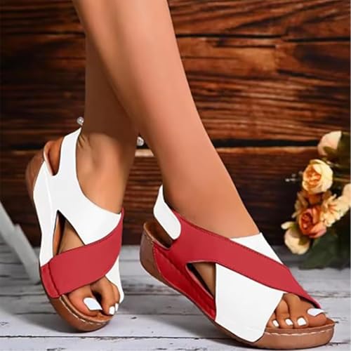 Ultra Comfortable Orthopedic Sandals,2025 New Women's Sandals Leather Orthopedic Shoes Sports3