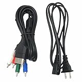 New HD Component AV Cable & Power Cord for The Original Microsoft Xbox