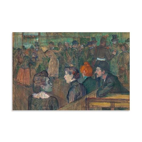 Toile Toulouse-Lautrec Moulin de la Galette impression haute définition