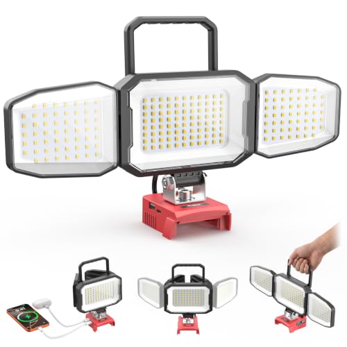 LED Work Light Compatible with Milwaukee 18V Battery, 150W 15000LM