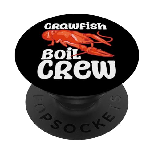 Crawfish Boil Party Louisiana Cangrejo Mariscos Amante de la comida PopSockets PopGrip Adhesivo