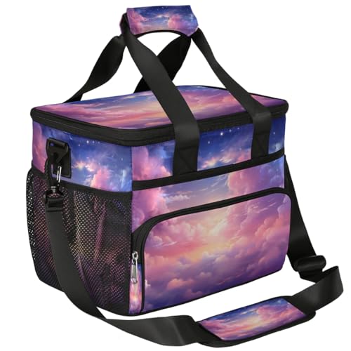 Cloud Insulated Picnic Backpack Lunch Box for Women Men Picnic Basket Tote Lunch Bag Picnic Bag Portable Lunch Bags for Picnic, Beach, Work, Trip,Office, Camp Colorful Sky