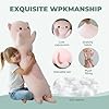 Somao Long Cat Plush Pillow - 43.3 Inch Ultra Soft Stuffed Animal Body Pillow for Kids & Adults, Cute Kawaii Kitten Plushie Toy, Gift for Cat Lovers, Girlfriend, Girls Birthday (Big Eyes Pink) #4