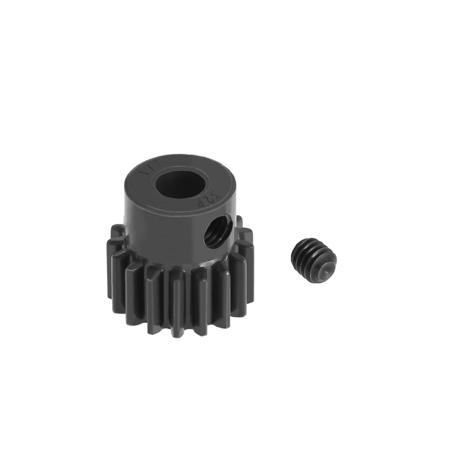 EMSea 32DP 17T Heavy Duty Pinion Gear Compatible with Tra-xxas E-Maxx/ERevo/Rally/Rustler VXL Metal Motor Gear with Screw Metal