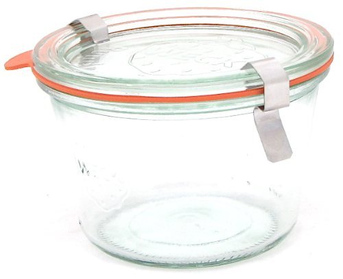 Weck 741 - 0.25 Liter Mold Jars with Lids - 6 Rings and 12 Clamps - Thumbnail 2