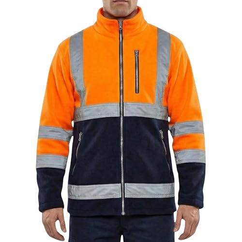 NEO TOOLS Veste de travail pour homme aspect tricot, 100% polyester, taille S à 3XL, polaire chaude de qualité avec empiècements en tissu softshell sur les côtés et...