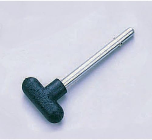 Pin, Tensile - 3/8" Diameter | 4 1/4" Locking Space with Black Round Hard Plastic T Handle || Universal Weight Stack Replacement SELECTOR Key -| Detent Hitch PINS || by SBD