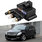 ReachMall Blocchetto dell'elettrovalvola a solenoide della sospensione dell'aria per Mercedes W213 W212 W218 W251, sostituzione diretta OE A2513200158, classe di plastica CLS R adatta del metallo E