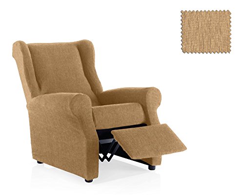 JM Textil Funda de sillón Relax elástica Haber Tamaño 1 Plaza (Estándar), Color 01