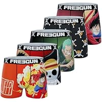 FREEGUN Boxeador Ajustado (Lote de 5) Niño, Negro, 12-14 años
