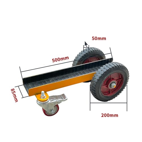 Carrello con pannello resistente con 4 ruote solide, capacità di 499,9 kg, per lastre di vetro, compensato, porte, finestre, telai in cartongesso