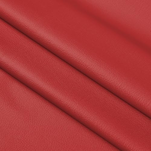 Similicuir imperméable rouge grand format pour projets de luxe