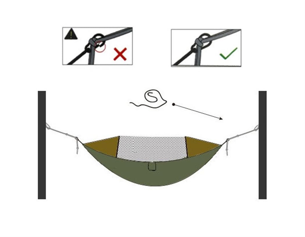 Hamac de camping ultra léger avec moustiquaire, 280 x 140 cm, respirant, en nylon, sac de couchage, tente de lancer, sac à dos, voyage, aventure, hammock grande capacité