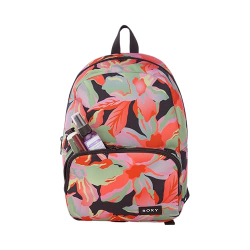 Image of Roxy Women's Always Core Backpack | Travel | Everyday Carry | Beach | Polyester | 8L Capacity - Anthracite The Moves Floral